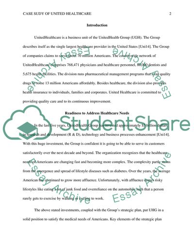 Health Oganization Case study