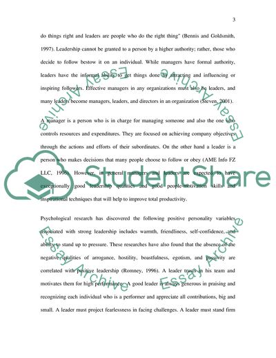 Are There Difference between a Leader and a Manager