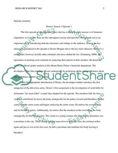 The Development of a Television Series