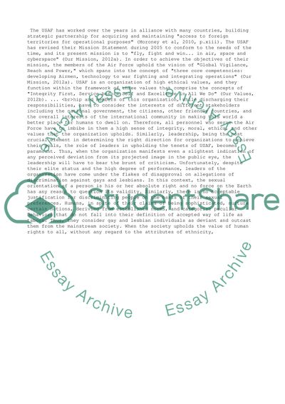 Challenges of gay people serving in the military