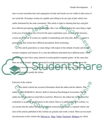 Computer Games Reinforce the Gender Gap