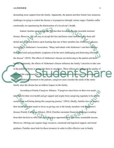 Alzheimers: the Effect on the Family