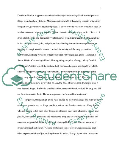 Marijuana Prohibition: Criminals Making the Profits