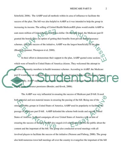 The Policy Environment: Why Did MMA (Medicare Part D) Pass