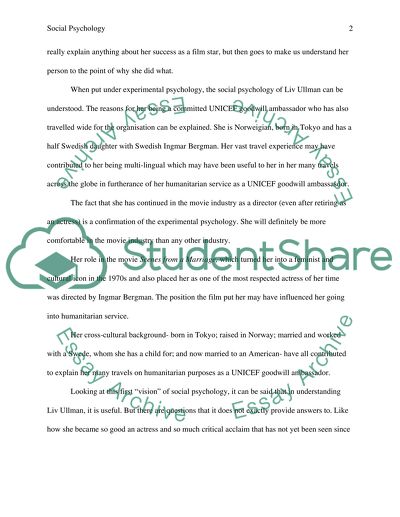 Social Psychology Issues