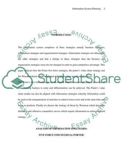 Exploiting Strategy & Information for Competitive Advantage