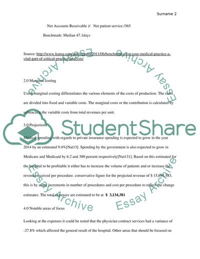 VOLUME AND REVENUE PROJECT