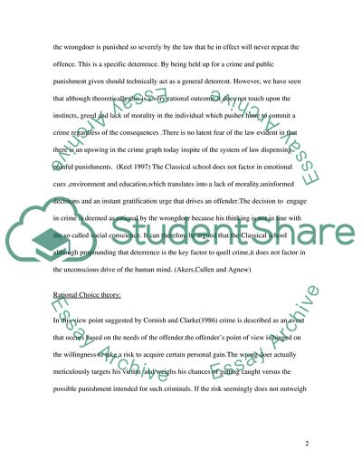 Mental Perspective of Crime and the Criminal