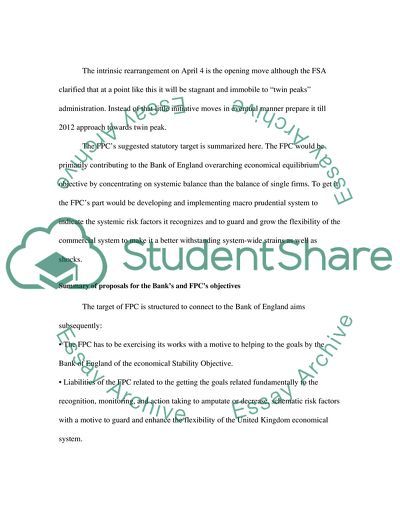 The Impact of Twin Peak Regulatory Model