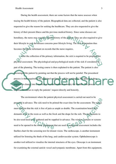 Nursing Health Assessment