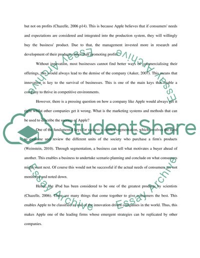 Analysis of the Marketing Strategy of Apple Inc: 1997 2011