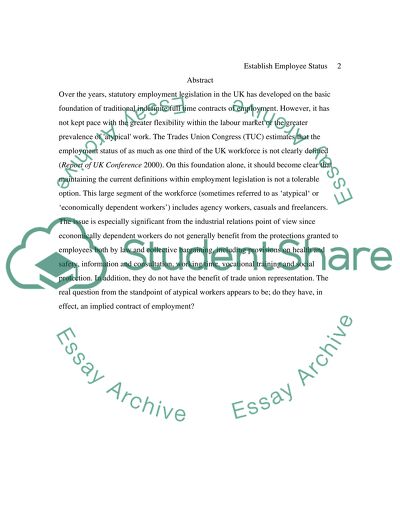 Atypical Workers in the UK