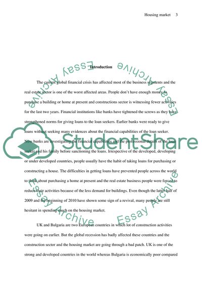 A comparison of the UK housing market with the Bulgarian housing market