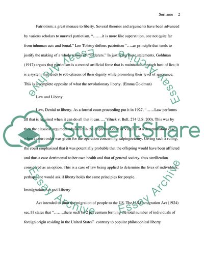 Liberty in the United States during the late 19th century