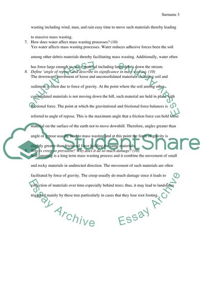 What Roles Do Climate and Weathering Play in Mass Wasting
