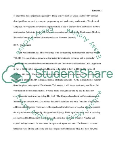 The Golden Age Presented by the Islamic Physical Science