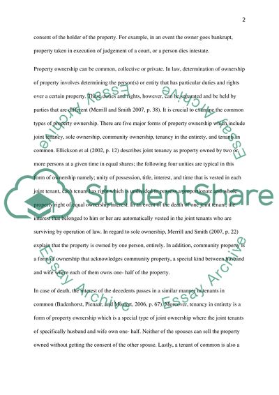 Property ownership of unmarried couples: KERNOTT V JONES