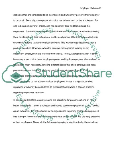 Is Employer of Choice brand is self-applied