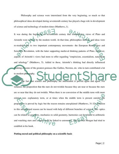 Putting Moral and Philosophical into a Scientific Basis