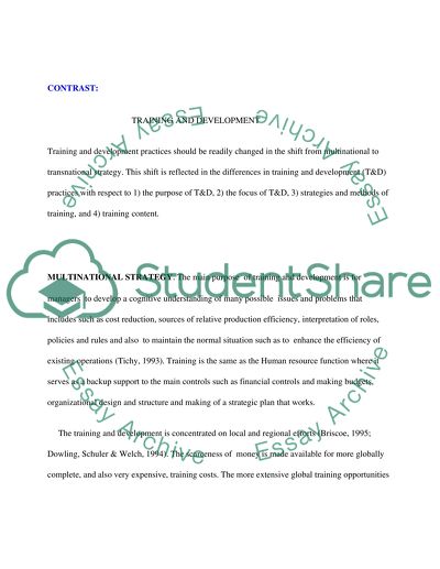 International Human Resources Management