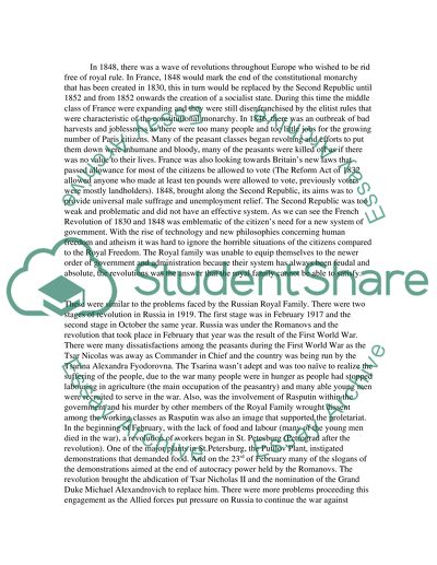 European History / Heart of Darkness