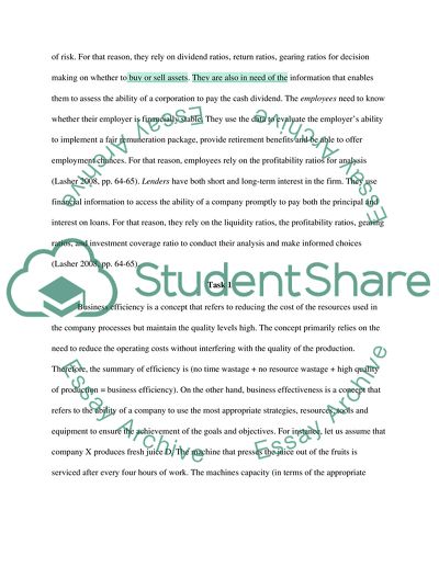 Gazproms Financial Performance: Business Efficiency and Effectiveness