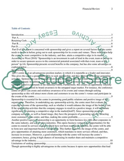 Financial Review of QE11 Accounts