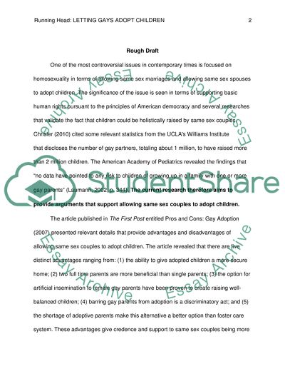 Letting Gays Adopt Children