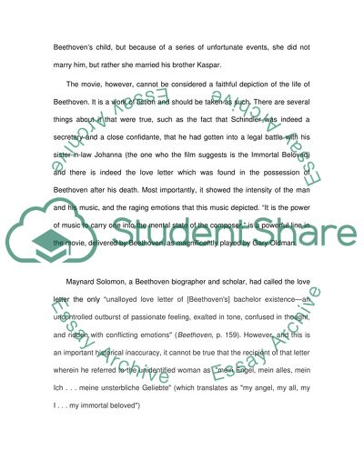 Review of the Film Immortal Beloved