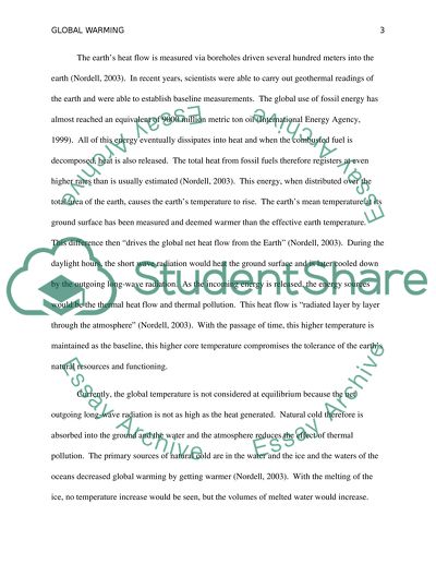 Global Warming: Natural or Man-Made
