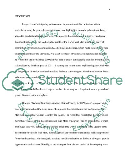 HR Current Event (workplace discrimination)