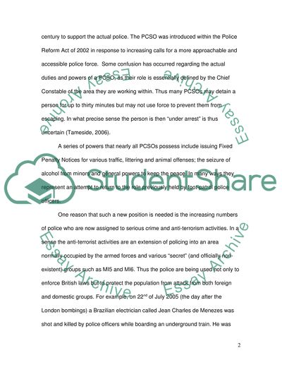 Policing in Contempoary Society