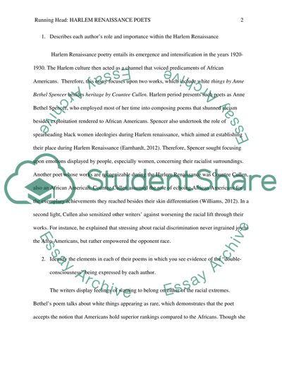 Harlem Renaissance Poets