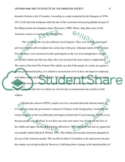 Vietnam War and Its Effects on American Society