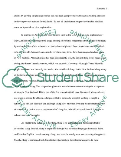 The Idea of Slang Influence in Different Countries