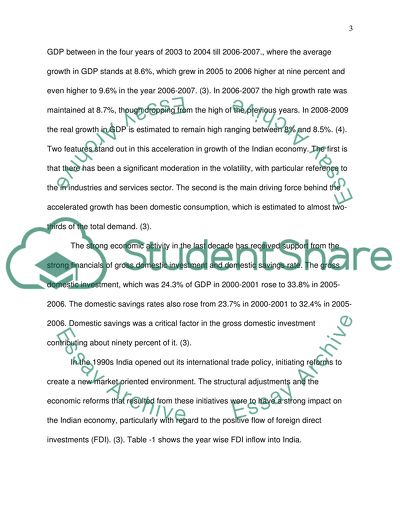 Indian Economy Growth during Global Recession