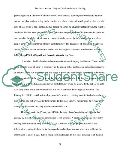 Nursing ethics and law