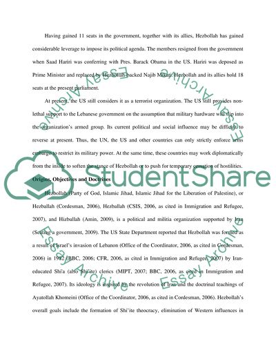 Hezbollah: Terrorist Organization
