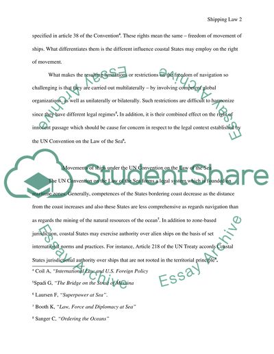 Freedom of Navigation, Measures Limiting the Freedom of Navigation, Transit Passage or Innocent Passage