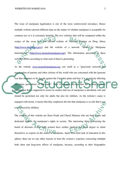 Websites on Marijuana