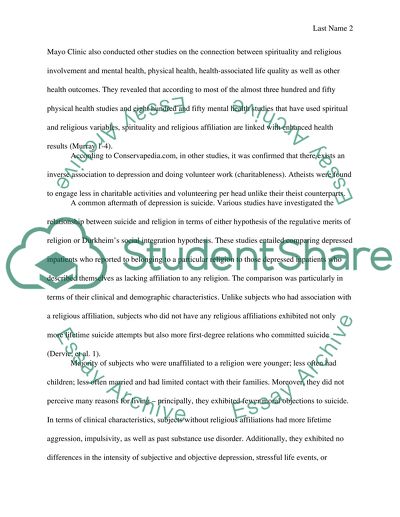 Are Atheists More Depressed than Religious People