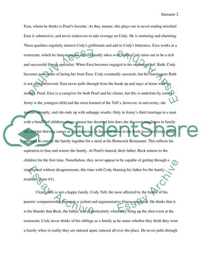 Discuss the Character of Pearl from the Perspective of Each of Her Children: Cody, Ezra and Jenny