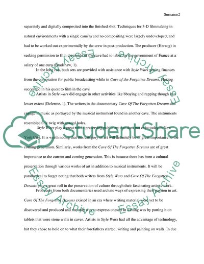 Similarities Between Style Wars and Cave of Forgotten Dreams