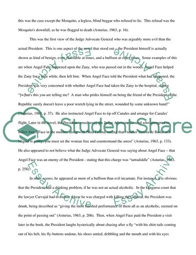 Analysis of Asturias The President Novel