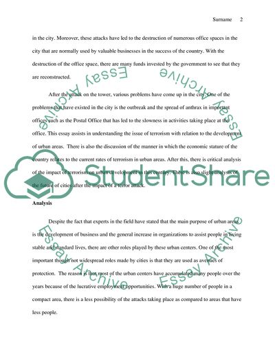 Urban environment essay image