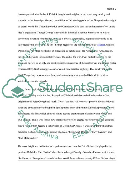 Dr Strangelove or How I Learned to Stop Worrying and Love the Bomb by Stanley Kubrick