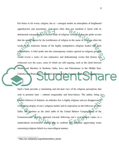 The Dignity of Difference by Jonathan Sacks