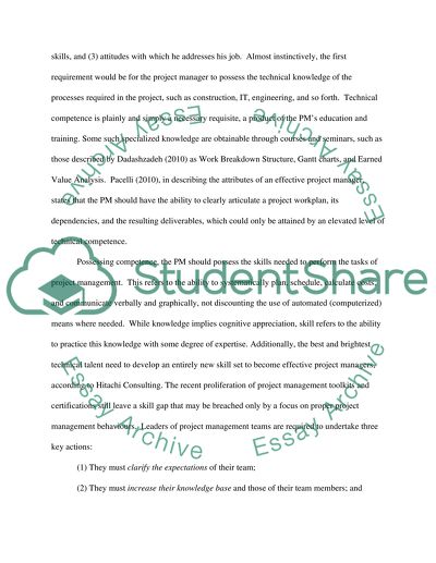 Effectiveness in Project Management