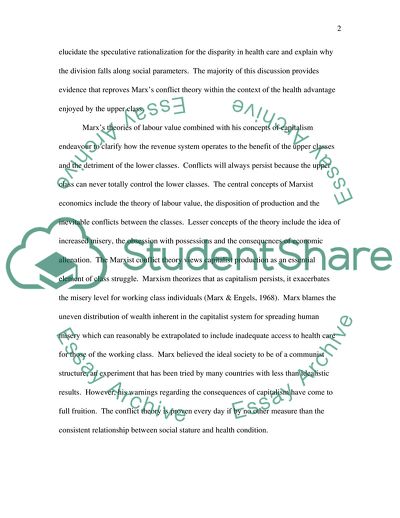 Relationship between Social Location and Health Status