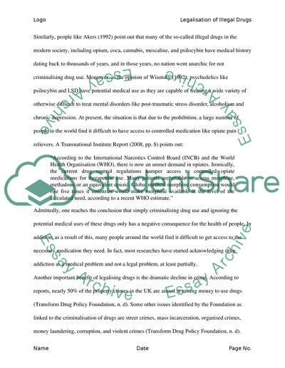 Should Illegal Drugs Be Legalized